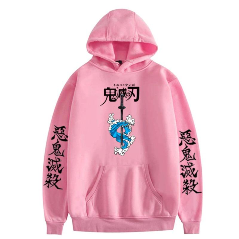Худи с капюшоном и принтом «Водное дыхание» Танджиро, мужские модные толстовки с длинным рукавом, женские пуловеры в стиле харадзюку, свитшоты