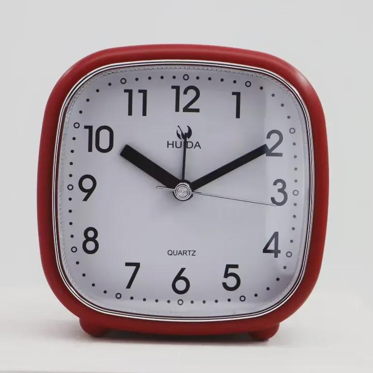 5-дюймовый бесшумный ретро-металлический будильник: Настольные часы в европейском стиле для гостиной или спальни