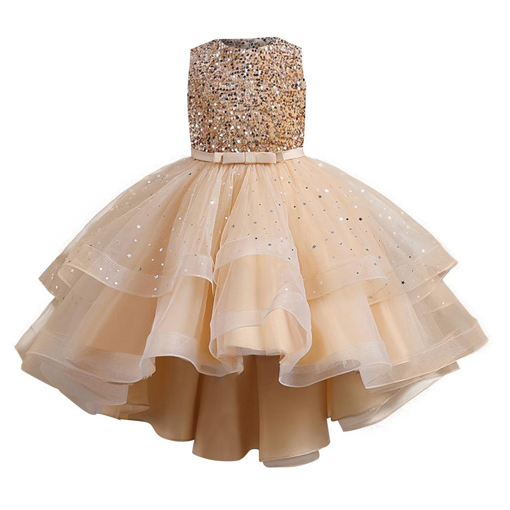 Детское платье принцессы с бантом