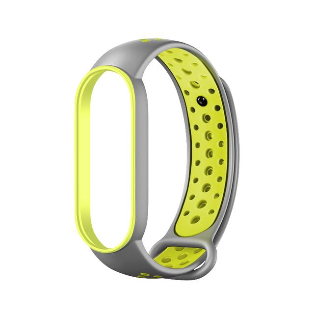 Силиконовый ремешок для Xiaomi Mi Band 6 5 4 3, спортивный дышащий браслет Mi Band 6, двухцветный браслет-браслет для Mi Band 6 5, ремешок Mi Band 4 3 Correa