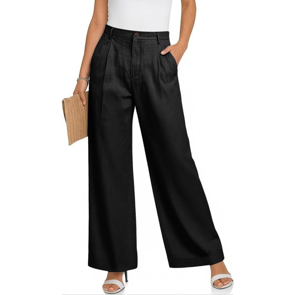 Женские повседневные модные дышащие свободные брюки из хлопка и льна разных цветов