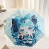 Аниме Складной зонт двойного назначения Hatsune Miku - Милый, Усиленный, Защита от солнца и дождя