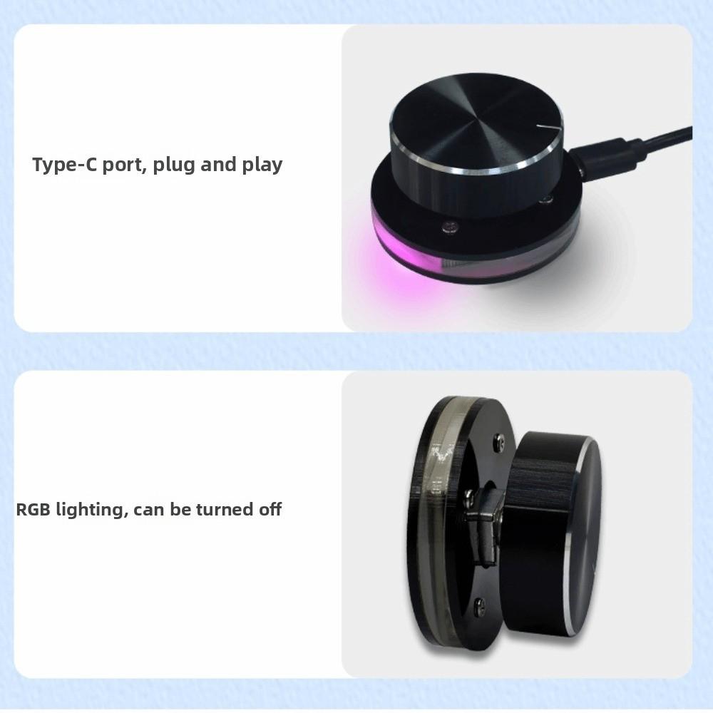 Lighting USB Volume Controller Adjustable Sound Controller Knob Multimedia Control