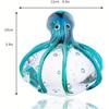 Стеклянный орнамент в виде осьминога ручной работы: Очаровательное пресс-папье и декор, идеально подходящий для дома и подарков, подходит для всех типов помещений