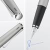 Lamy Studio Matte Brush Fountain Pen Elegant Metal Body Steel Nib Nib Size B Includes LAMY T10 Blue Ink Cartridge - - (Partially Platinum-Plated) - -