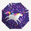 1pc Unicorn Fantasy Floral Pattern Umbrella with Plastic Handle,Suitable for All Seasons UmbrellaPT584