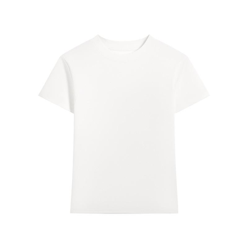Korean Style Short Sleeve T Shirt For Women With Cotton Lycra Fabric Casual Fit Easy Care