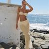 Summer 3 Piece Bikini Sets Strapless Bikini Top With Half Long Skirt Cover Ups Beach Wear Female Biquini Bathing Suit