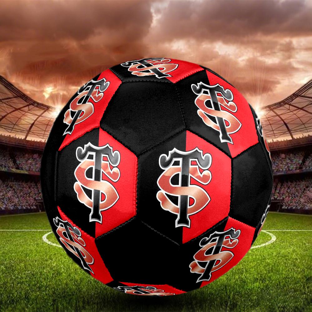 Stade Toulousain Indoor Soccer Ball Colorful Machine Stitched PVC Size 5 Team Training Competition Ready Durable High-Bounce Cool Sports Gift