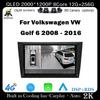 Android 14 для Volkswagen VW Golf 6 2008 - 2016 Автомобильное радио Carplay Авто Мультимедиа Стерео Видео Плеер GPS Навигация QLED 4G DSP