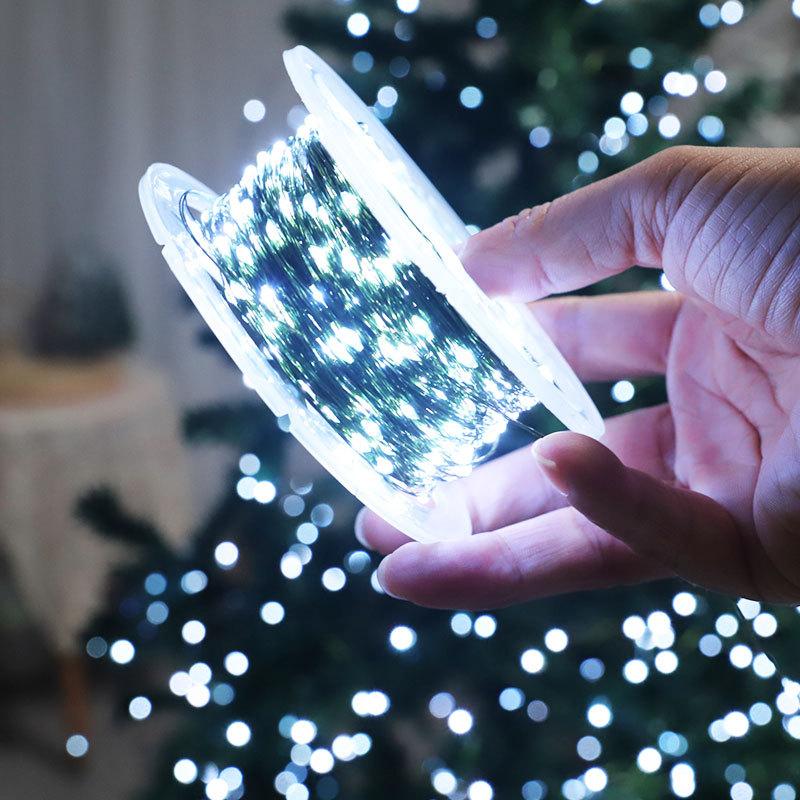 5-30 м Светодиодная гирлянда Сказочные огни Гирлянда Теплый белый для Рождественской елки Наружная Свадебная вечеринка Садовое украшение