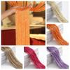 Glitter Door Curtain with Silver Ribbon Flexible Shiny Tassel Flash Line Curtain for Balcony