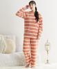 Nissen Fluffy Pajama and Loungewear Size 3L Women's Sheepskin-Style Set, Pink,