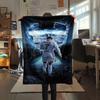 1PC Cristiano Ronaldo Patterned Flannel Blanket Suitable For All Seasons for Home Decor Warmth and Comfort Gifts Holiday Present