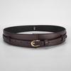 Ladies Fashion Dual Use Pu Leather Waist Belt Wide Belt For Work And Use Casual