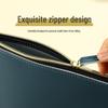 A4 Waterproof Leather Briefcase & Document Folder with PU Zipper