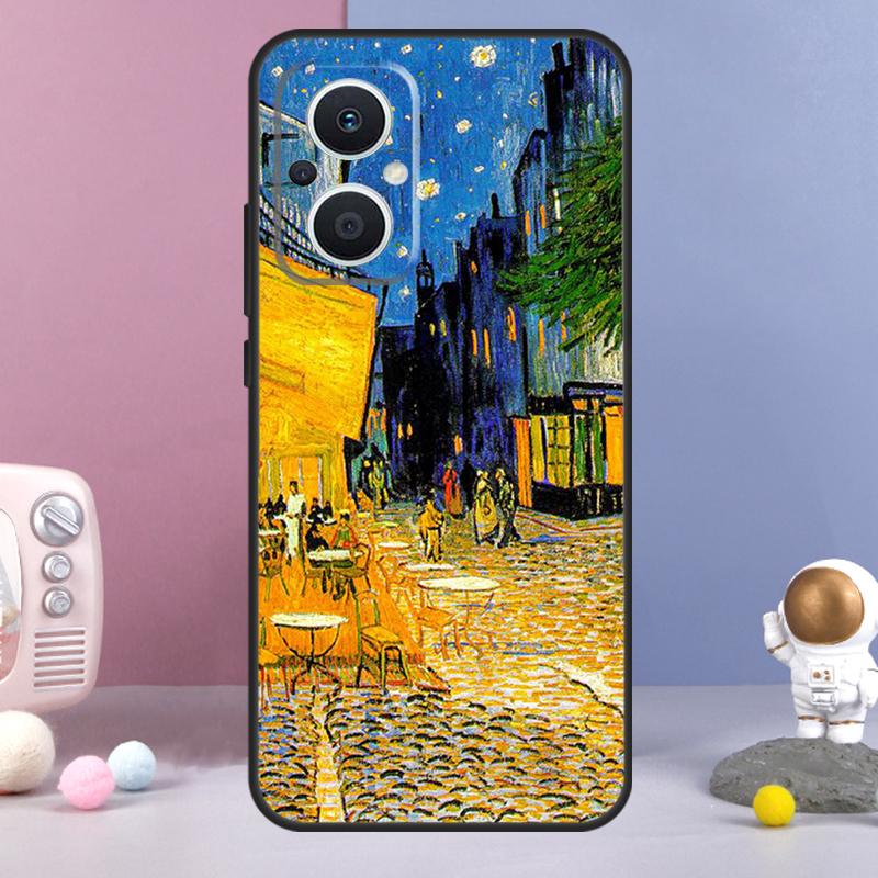 Картины Звездная ночь Ван Гог Чехол Для OPPO Reno 13 F 11F 12F 14F 10 11 12 14 Pro 7 8 Lite Чехол OPPO Find X6 X5 X8 X9 Pro