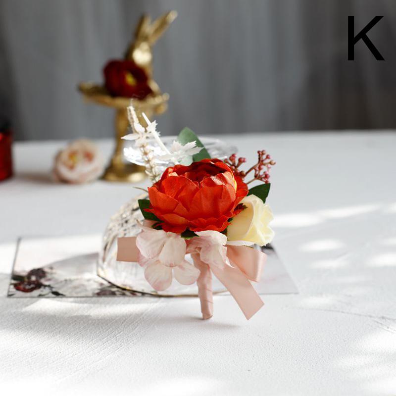 Wedding Corsage Wrist Flower Bridal Bridesmaid Brooch Bracelet Accessories Supplies
