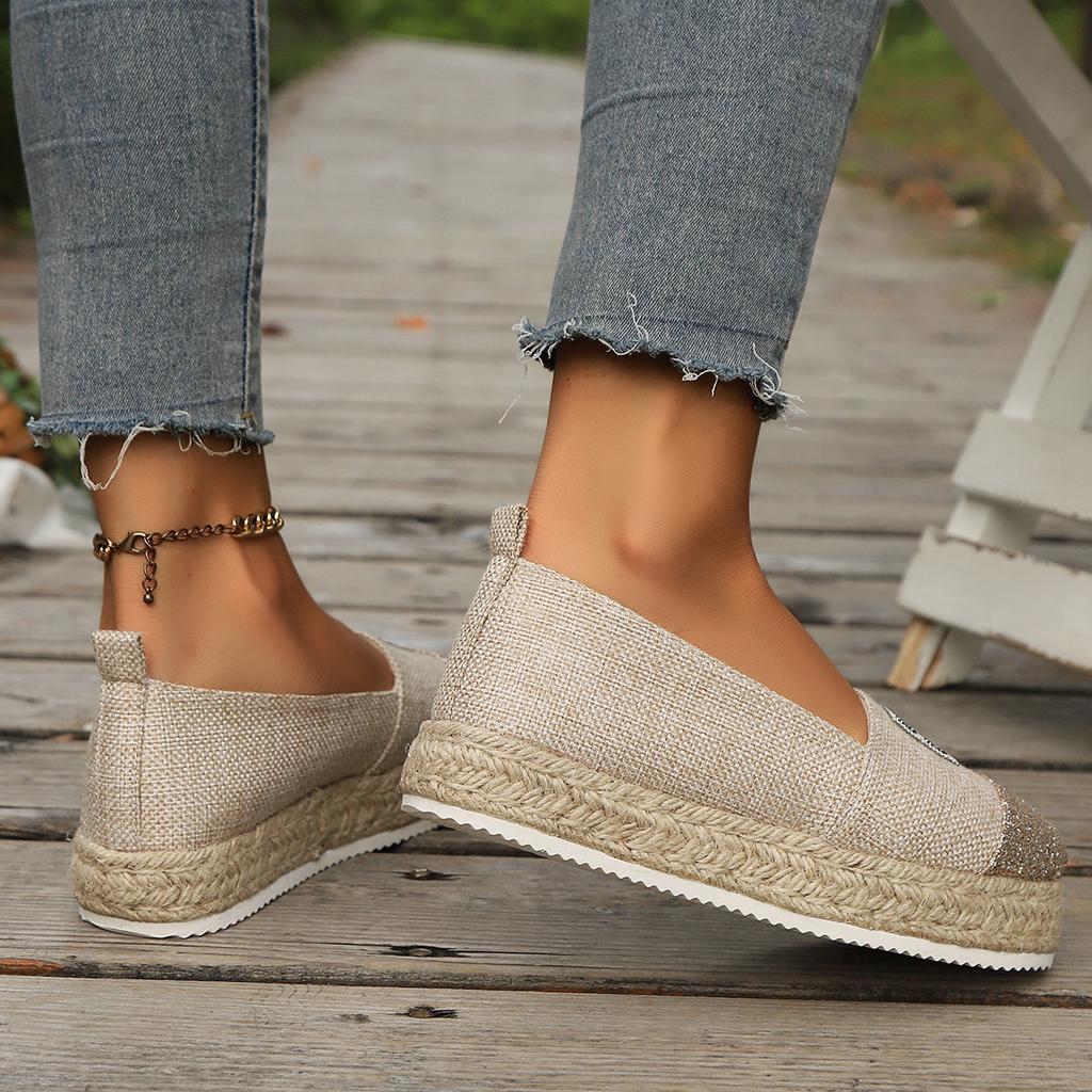 Обувь для рыбалки, женская, новая, плетеная, ленивая, с одной педалью, повседневная, удобная, толстая подошва, большой размер