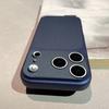 Роскошный чехол с текстурой кожи, твердый, с большим окном, для iPhone 17 Air 16 15 14 13 Pro Max Plus 17Promax, противоударный, матовый чехол для телефона