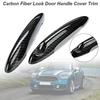 Carbon Fiber Black Car Door Exterior Handle Cover For Mini Cooper R50 R53 R56 R57 R58 Auto Handle Catch Protection Accessories