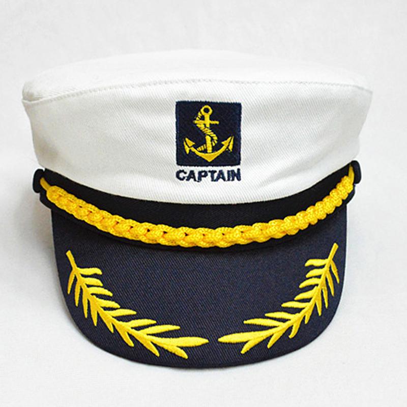 Взрослый яхтенный военный головной убор шкипера корабля моряка капитана шляпа костюм