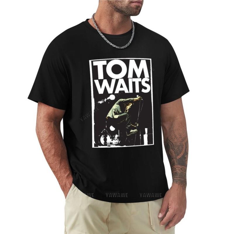 Tom Waits TShirt Funny T Shirts Sweat Shirt Unisexs Vintage T Shirts Cotton Top Tees Unisexs TShirt