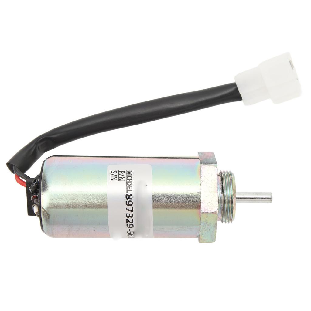 Fuel Stop Solenoid Valve 897329 5680 DC12V Reliable Rugged Fuel Shutoff Solenoid Valve Replacement for Isuzu Engines