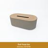 Custom High-End Hotel Guest Room Leather Wood Grain Tissue Box & Service Tray