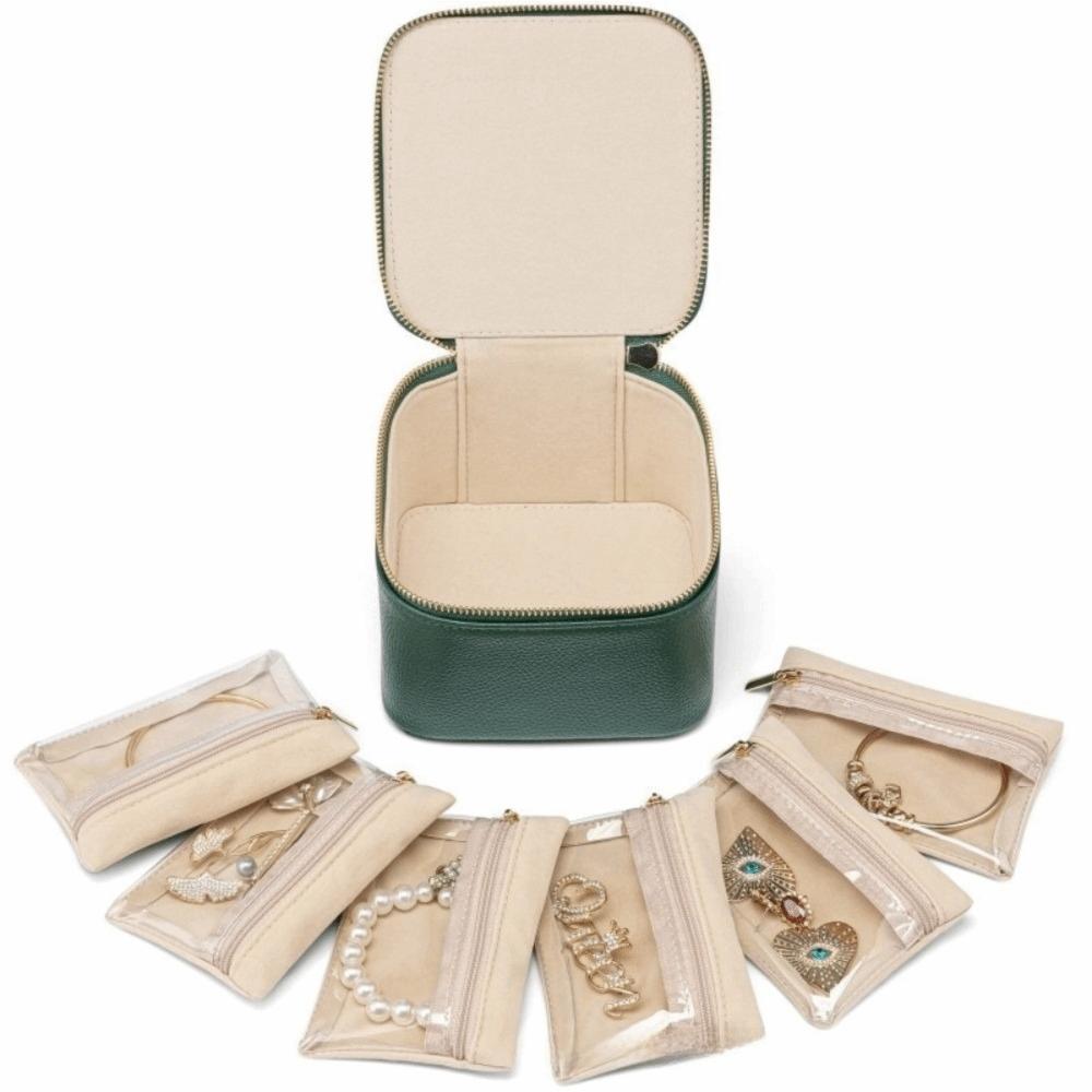Portable Travel Jewelry Box Large Capacity Jewelry Case Multifunctional Small Item Storage Box