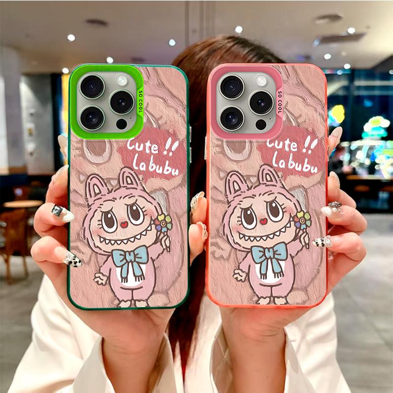 Модный чехол Labubu's Sweetheart Cuteness для серий Oppo/Realme. Oppo A12, A1 Pro, A16K, Reno6 Lite, A3x, A32, A58, A17, Realme 7i, 9i, V23, C15...