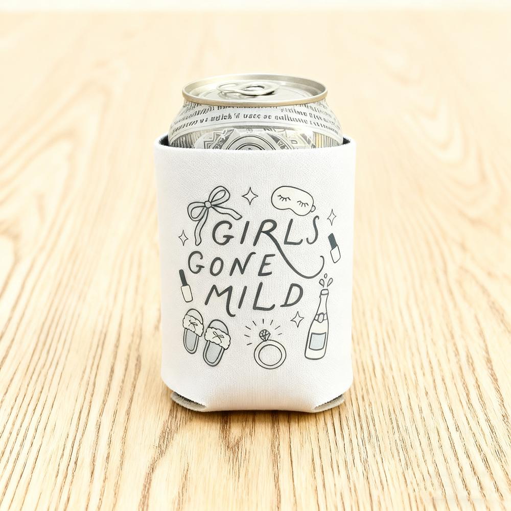 5Pcs Girls Gone Mild Can Cooler Bachelorette Party Bridal Shower Girls Night Decor Can Sleeve Guest Favors Gift Present