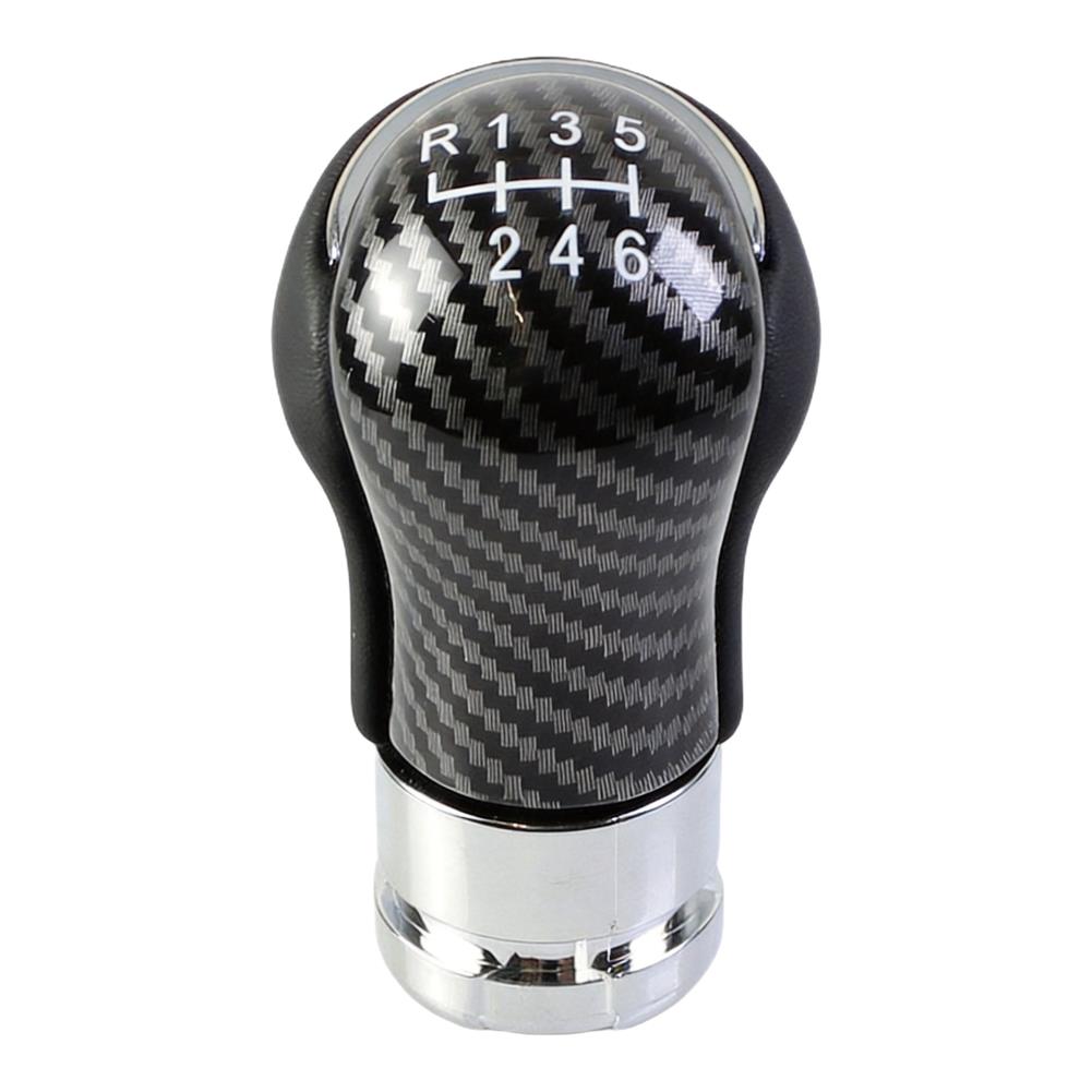 Auto Interior Accessory 19mm Carbon Fiber Gear Knob 19mm Diameter Size Ergonomic Grip Design For Daily CommutingGood product