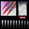 Long Stiletto Nail Tips Acrylic Nails Artificial Half False Flake Nail Tips for Nail Salon-DIY Nail Art Ballerina-Nails
