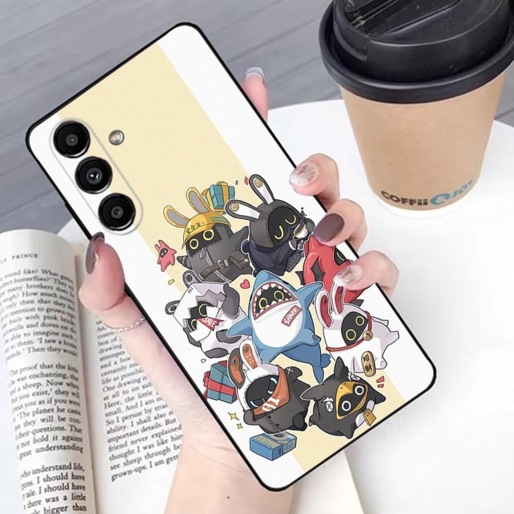 Zenless Zone Zero ZZZ Чехол для телефона Bangboo для Samsung S 25,24,21,22,23,30,20,Ultra,Plus,Fe,Lite,Note,10,9,5G Черный Мягкий