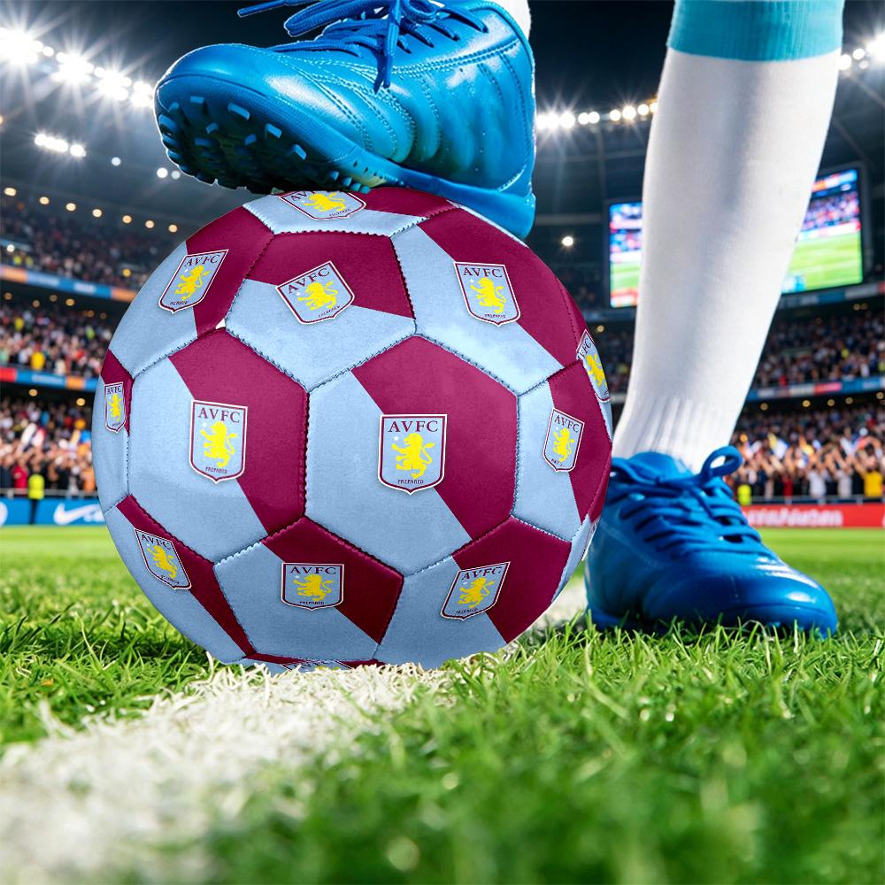 Футбольный мяч Aston Villa, размер 5, с принтом, противоскользящий, для взрослых, сувенир для футбольных фанатов