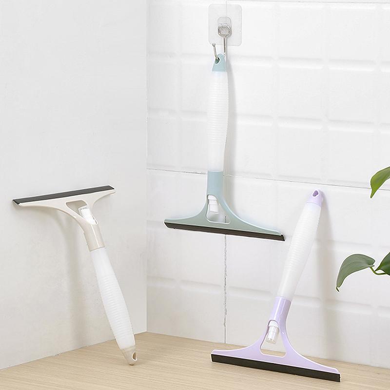 Многофункциональный стеклоочиститель с распылительной насадкой и нескользящей ручкой, многоразовый скребок для мытья окон, пола, двери, стены