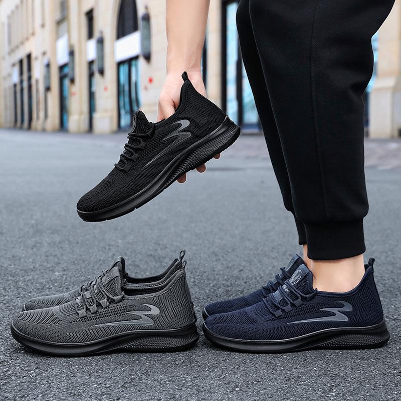 Обувь Мужские кроссовки 2025 дышащие и не вызывающие запаха ног Сетчатая обувь Мягкая подошва Удобные беговые кроссовки Универсальная мужская обувь