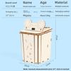 Научная DIY Мусорная корзина с датчиком для детей Образовательный набор для экспериментов Материалы для детей