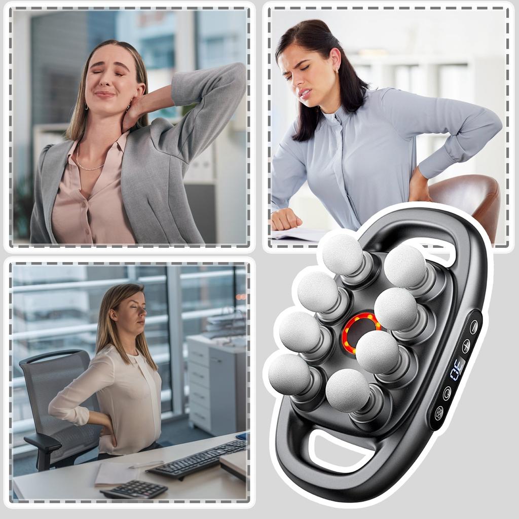 Многоголовочный массажер для фасций и многоголовочный массажер для глубокого расслабления мышц талии и спины