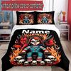 3pcs Duvet Cover Set (1*Duvet Cover + 2*Pillowcase, Without Core), Custom Name Bride of Chucky Pattern Bedding Set, Home Bedroom Decor Gift