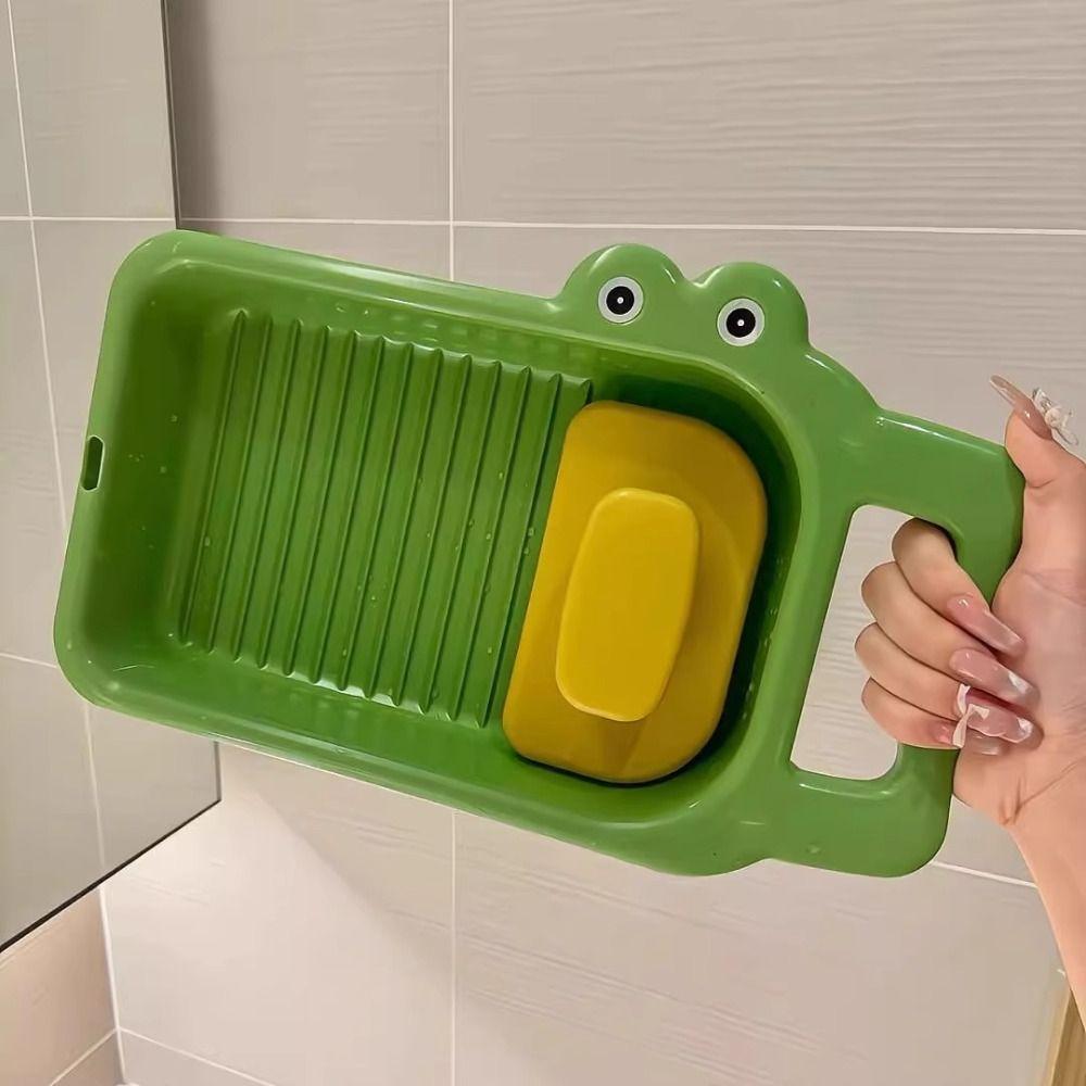 Thicken Clothes Washboard Plastic Integrated Lovely Washing Board Hand Wash Underwear