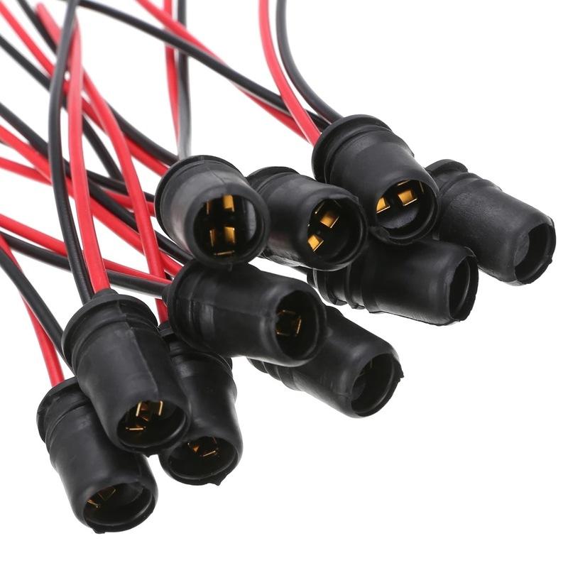 10Pcs T10 W5W 147 LED Car Wedge Light Bulb Socket Connector Holder Extension LED Lamp Bulb Base Holder Replacement Car Parts