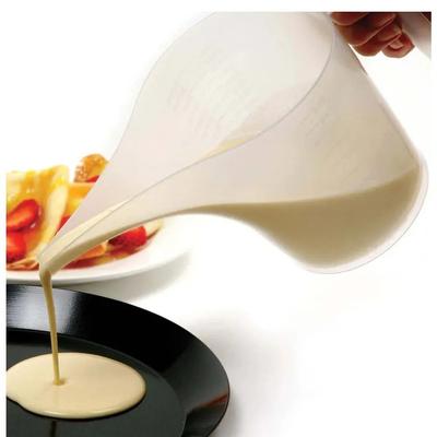 1000 мл мерные стаканы с наконечником горлышка пластиковая градуированная воронка кувшин кувшин длинный носик контейнер для жидкости кухонные измерительные инструменты