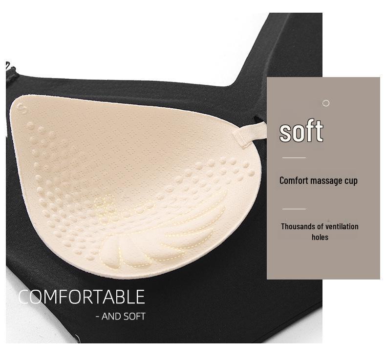 Summer U-shaped Backless Bra for Small-Chested Women with Chest Pads and Thin Style