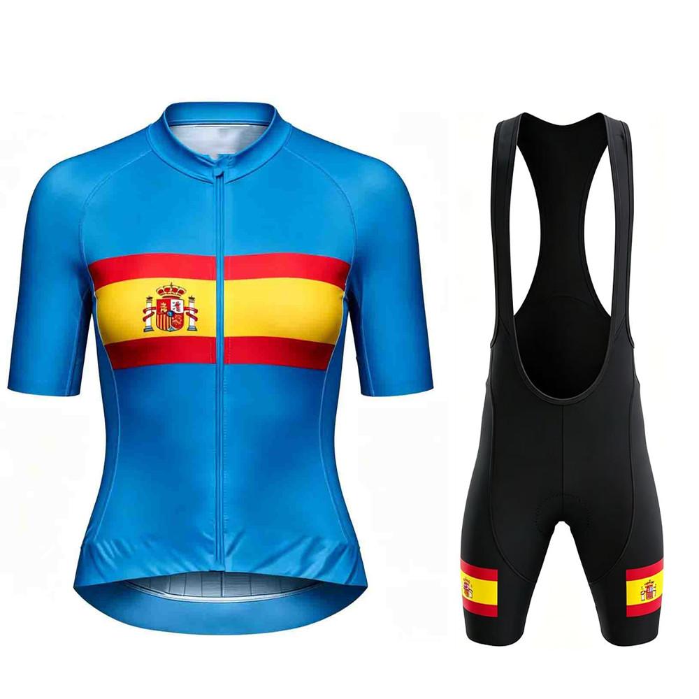 Spain Ropa De Ciclismo Short Sleeve MTB Cycling Shirts Shorts Men Maillot Ciclismo Summer Breathable Cycling Suit Set 2026