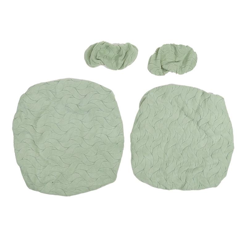 1 комплект жаккардовых чехлов для офисного кресла с листьями, 4 шт., раздельные чехлы для компьютерного кресла, эластичные чехлы-протекторы для сиденья и спинки игрового кресла с накидками на подлокотники