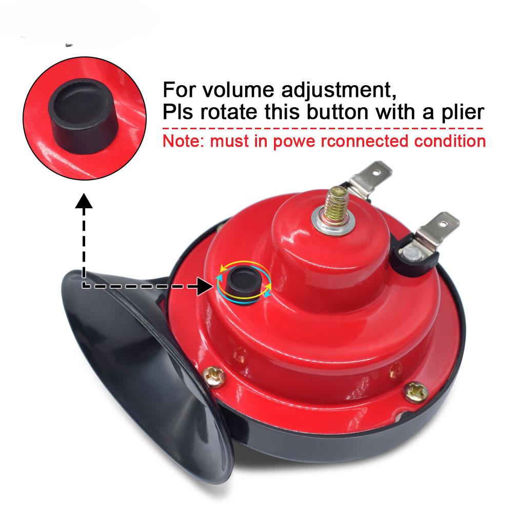 Universal Loud Car Air Horn 12V Trumpet Motorcycle Horn for Trucks Vehicle Horn Electric Snail Waterproof Alarm Kit 1pcs