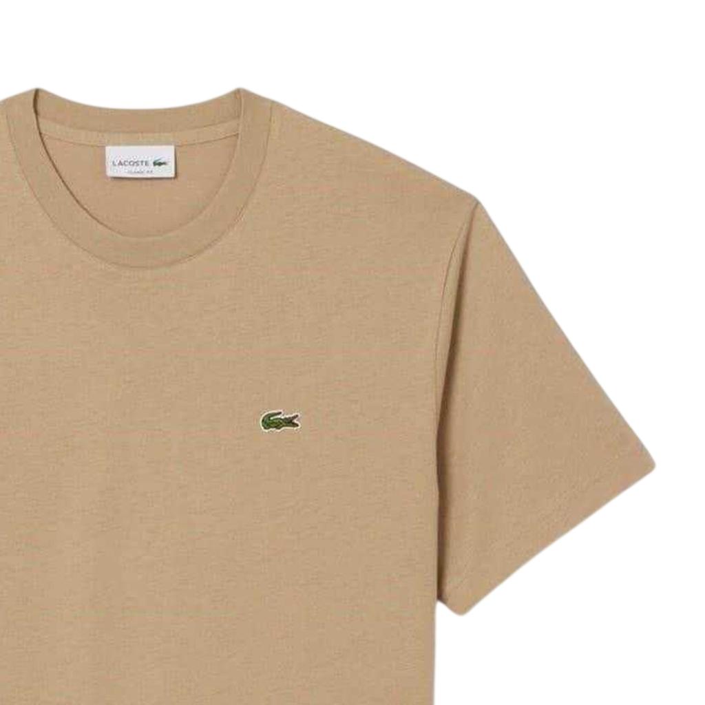 Lacoste Mens Embroidered Logo Premium Cotton T-Shirt