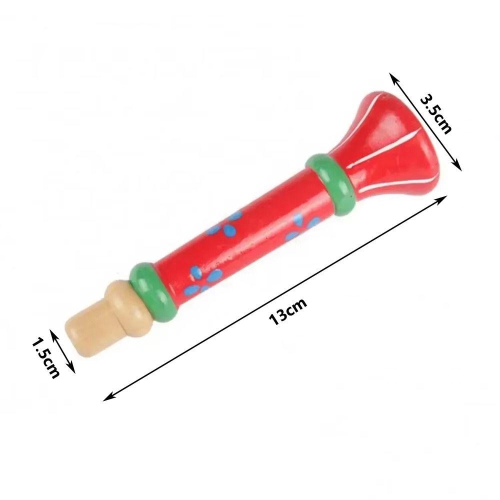 Montessori Toys Wooden Trumpet Toy Sound Training Games Children's Whistles Gifts for Children